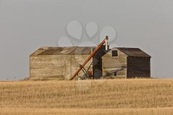 Farm Granary Prairie Canada Auger