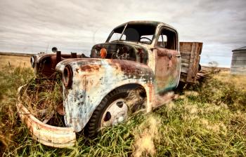 Vintage Truck abandoned Saskatchewan Field Canada