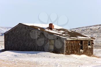 Old Homestead in Winter Saskatchewan