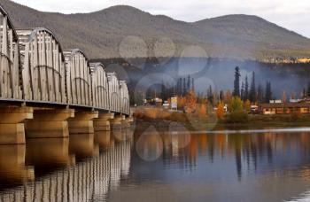 Teslin Lake bridge on Alaska Highway