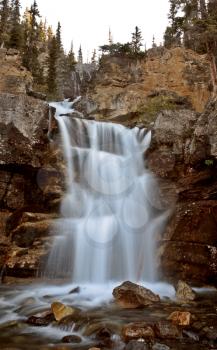 Tangle Creek Falls in Jasper National Park