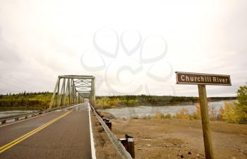 Churchill River Bridge Northern Manitoba