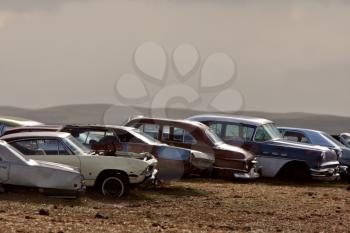 Abandoned cars in Saskatchewan