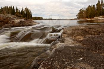 Sasagin Rapids along Grass River in Northern Manitoba