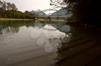 Reflections on the Skeena River in British Columbia