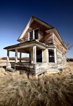 Old abandoned Saskatchewan farmhouse