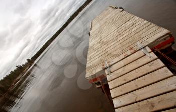 Boat dock on Northern Manitoba lake