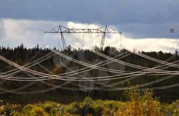 Hydro Power tower and lines in beautiful British Columbia
