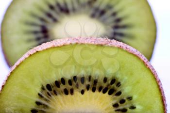 Kiwi Fruit Macro studio shot close up green