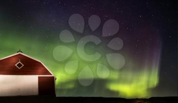 Northern Lights Aurora Borealis Saskatchewan Red Barn