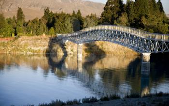 Lake Tekapo New Zealand Walking Bridge to the Church