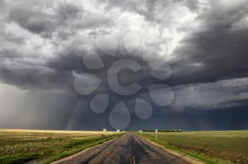 Prairie Storm Clouds Canada Saskatchewan Summer Warnings