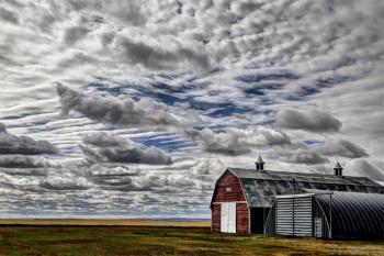 Saskatchewan Canada Landscape Rural Prairie Barn