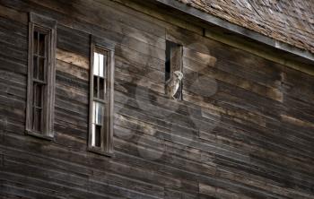 Prairie Barn Saskatchewan summer Owl in Window