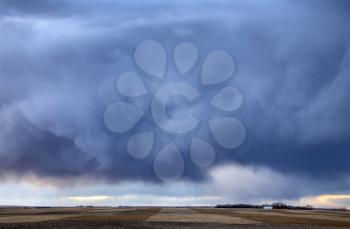 Prairie Storm Clouds in Saskatchewan Canada Scenic