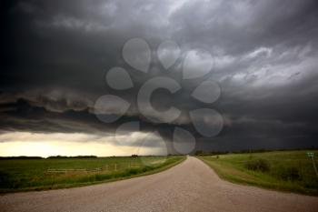 Prairie Storm Clouds Canada summer danger rural 