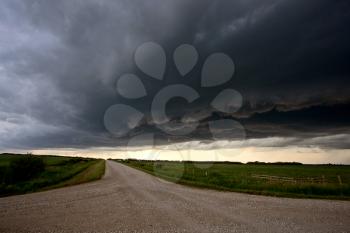 Prairie Storm Clouds Canada summer danger rural 