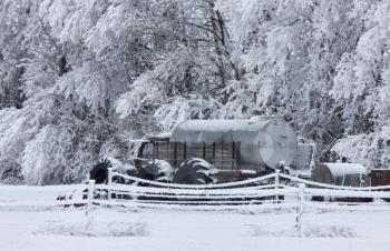 Winter Frost Saskatchewan Canada ice storm danger