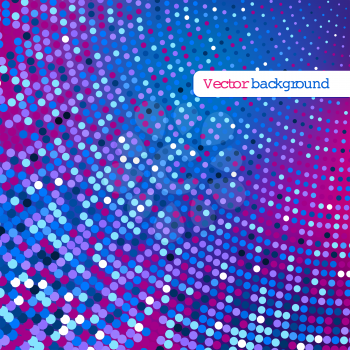 Disco glowing background with dots. Vector EPS 10.