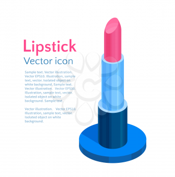Lipstick. Vector illustration.