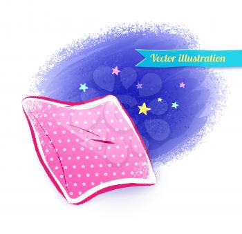 Pillow. Vector illustration. Isolated.