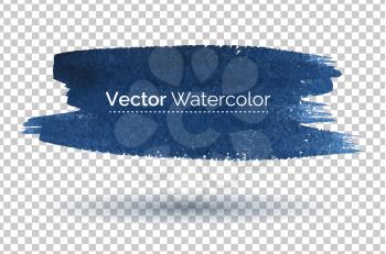 Hand drawn watercolor banner. Vector EPS 10. Isolated.
