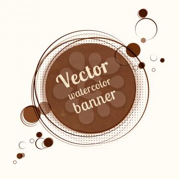 Vector banner with circles. Vector EPS 10.