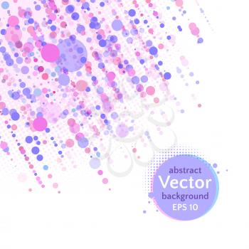 Vector background with dots and circles.