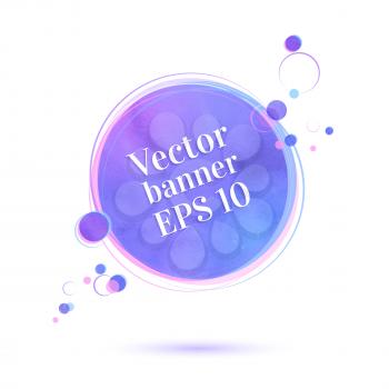 Vector banner with circles.