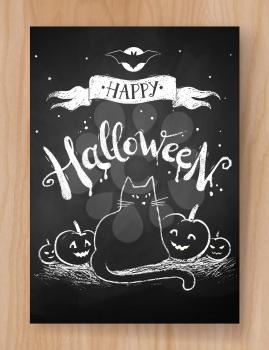 Royalty Free Clipart Image of a Halloween Sign