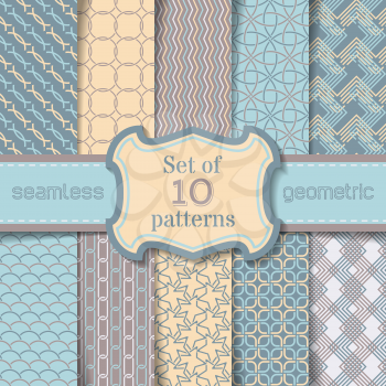 Pattern swatches. Boundless textures can be used for web page backgrounds, wallpapers, wrapping papers, invitation, congratulation or greeting cards.