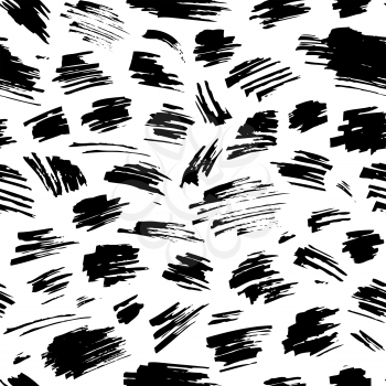 Grunge chaotic brush flourishes. Boundless background can be used for web page backgrounds, wallpapers, wrapping papers and invitations.