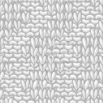 Seamless knitting pattern. Vector high detailed stitches. Boundless background can be used for web page backgrounds, wallpapers, wrapping papers and invitations.