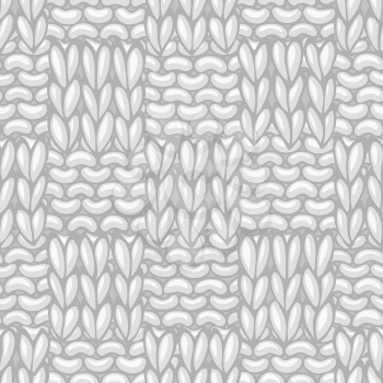 Seamless knitting pattern. Vector high detailed stitches. Boundless background can be used for web page backgrounds, wallpapers, wrapping papers and invitations.