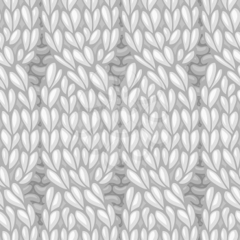 Four-stitch cables, twisting to the left. C4F. Vector knitting texture. High detailed stitches. Boundless background can be used for web page backgrounds and wallpapers