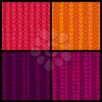 Ribbing Stitch. Double Ribbing Stitch. Vector knitting textures. Boundless background can be used for web page backgrounds, wallpapers and invitations.
