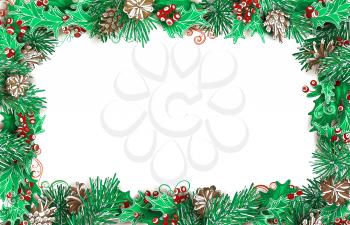 Vector festive illustration. There is copy space for your text on white background.