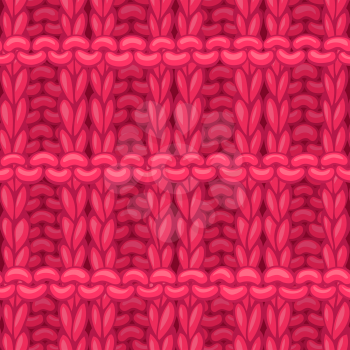 Hand-drawn pink cotton cloth boundless background. High detailed woolen hand-knitted fabric material.