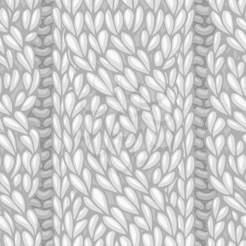 Six-Stitch cable (C6F) and Four-Stitch cable (C4F), left-twisting. Vector high detailed rope cables. Hand-drawn woolen knitwear.