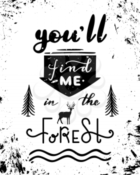 Unique hand-drawn quote. Vector grunge lettering. Ready to use prints for poster, mug, banner, bag, card or t-shirt design.