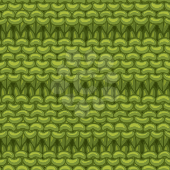 Hand-drawn green jersey cloth boundless background. High detailed woolen hand-knitted fabric material.