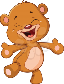 Cheerful teddy bear