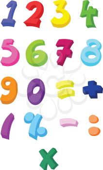 Colorful numbers set