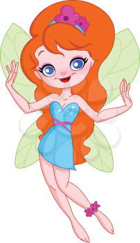 Cheerful young fairy