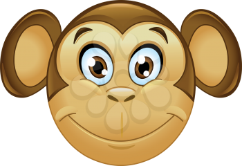 Smiling monkey face emoticon