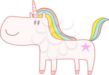 Happy cute unicorn