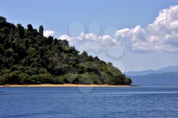 nosy be ,nosy mamoko, madagascar lagoon , coastline and sand
