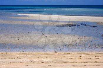nosy be ,andilana beach , madagascar lagoon , coastline and sand