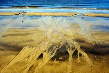 abstract in beach rio de la plata colonia del sacramento uruguay 