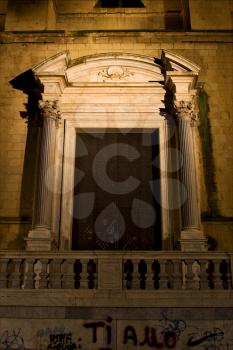 the brown gate  in the church in santa chiara naples